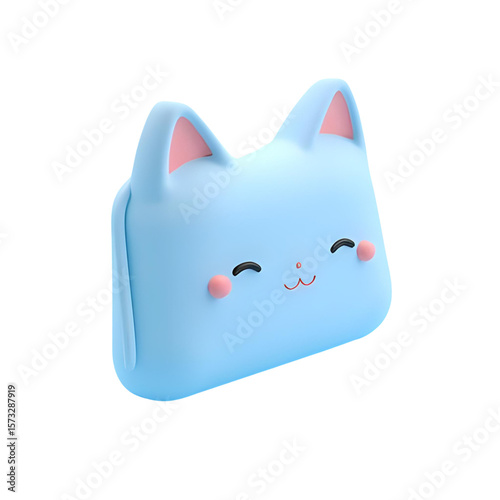 icon blue folder file doll