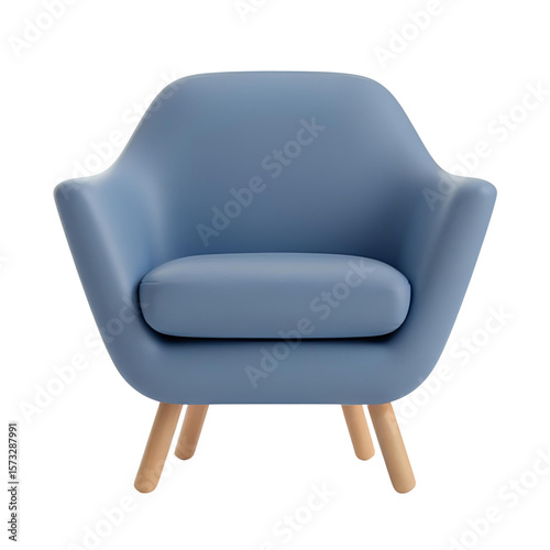 armchair isolated on white background