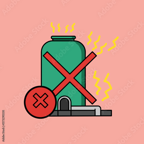 Septic Tank Overflow Danger Icon