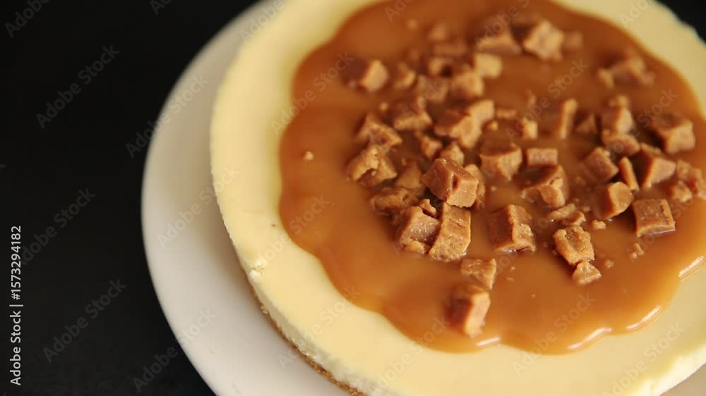 Cheesecake salted caramel sweet dessert fresh delicious gourmet food background on the table rustic food top view copy space Cheesecake salted caramel sweet dessert fresh delicious gourmet food background on the table rustic food top view copy space