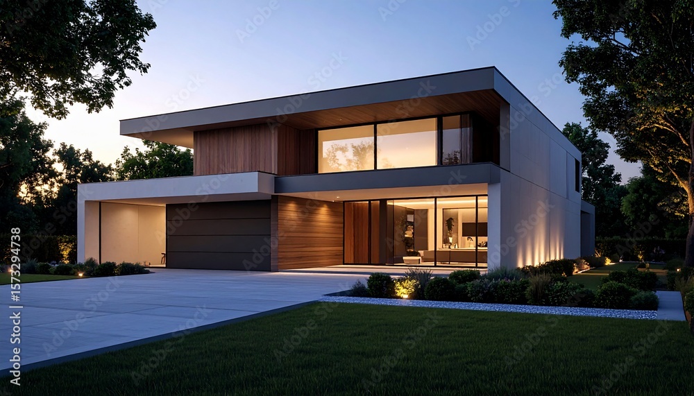 Modern Architectural Design: Luxurious Evening Residence Modern Architectural Design: Luxurious Evening Residence