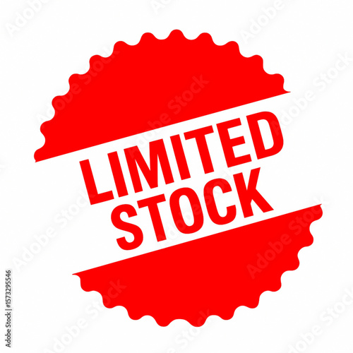 Red Limited Stock Badge r Promotions
