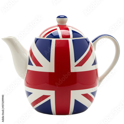 Union Jack Teapot British Tea Culture Patriotic Kitchenware Elegant Tea Kettle Design