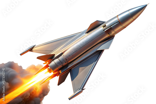 Powerful Rocket Launching into Space A Stunning 3D Render