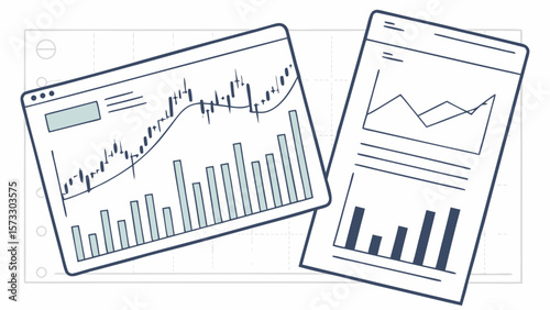 Stock market analysis and financial data visualization for investment strategy and trading decisions