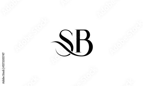 SB initial letters, monogram logo