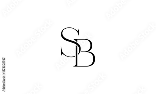 SB initial letters, monogram logo