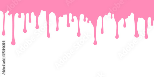 pink liquid dripping or dipping motion for sweet dessert or cosmetic design
