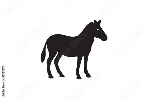 Zebra silhouette.