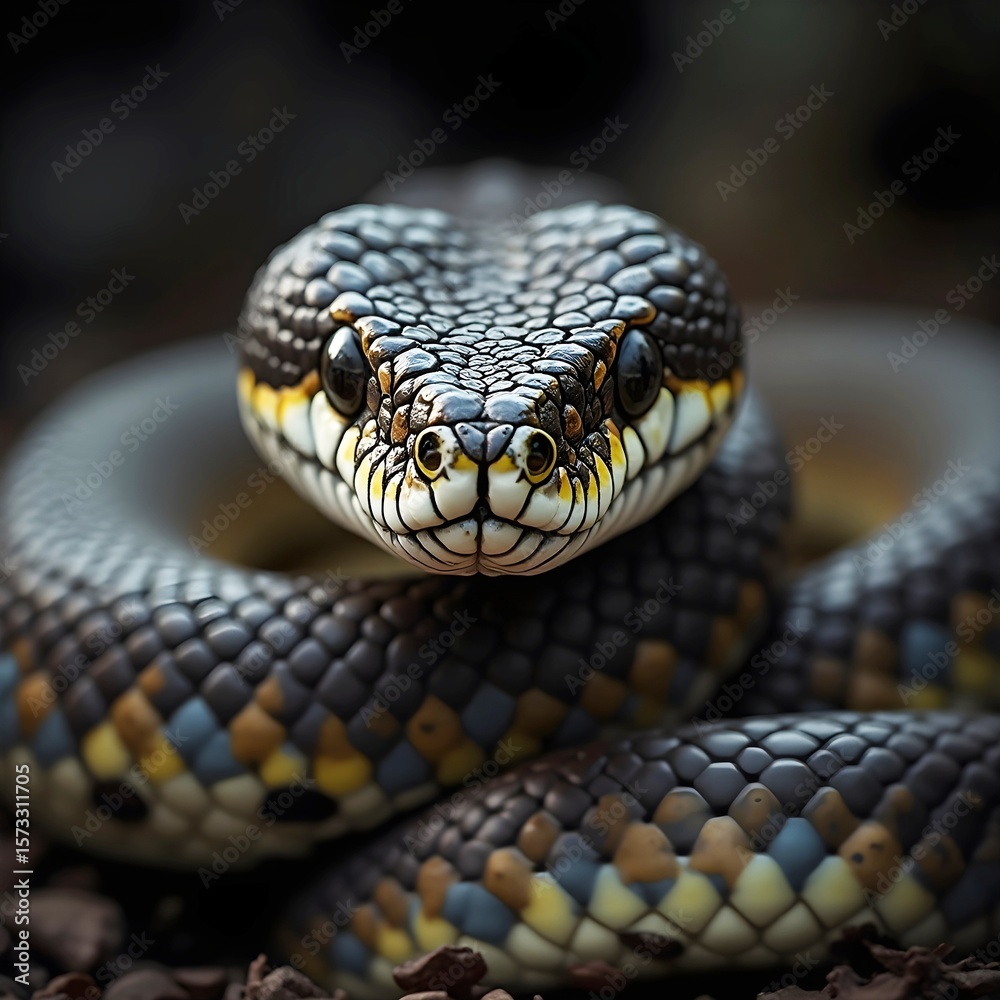 Fototapeta premium Close-up portrait of a snake.