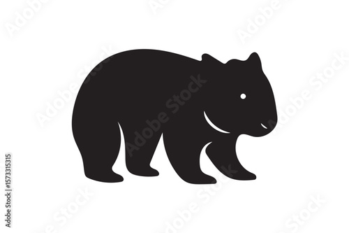 Wombat silhouette.