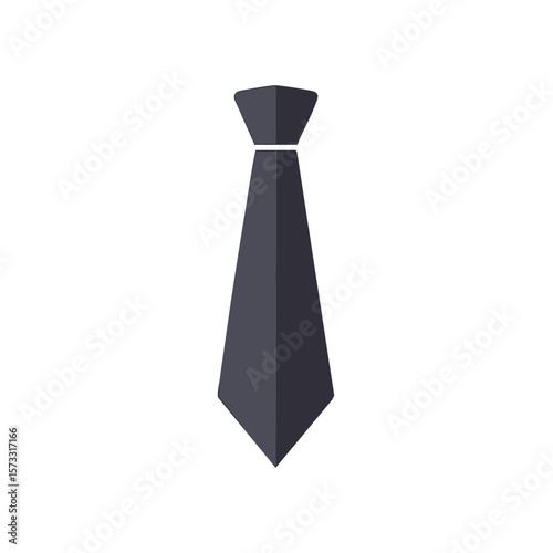 Elegant Single Necktie Illustration Depicting Business, Formal Attire, and Professional Style