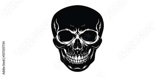 skull on black