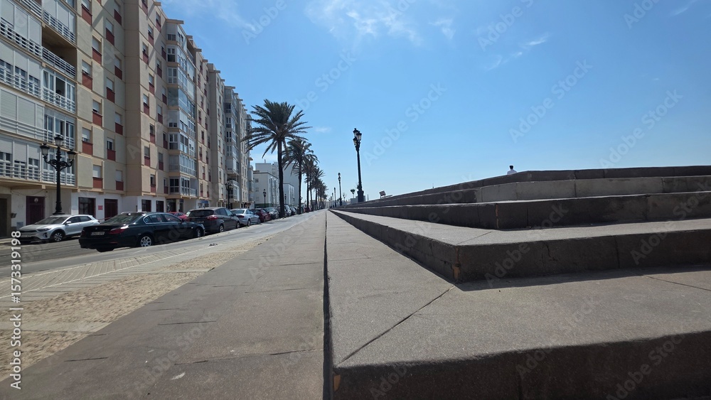 Obraz premium detail and landscape of cadiz, spain