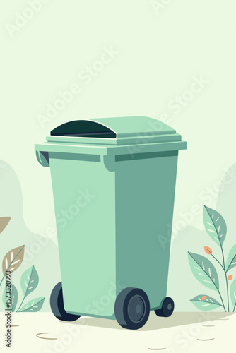 trash can with wheels