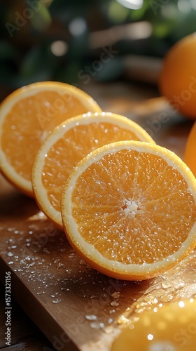 Citrus fruits freshly sliced on table for wellness and detox