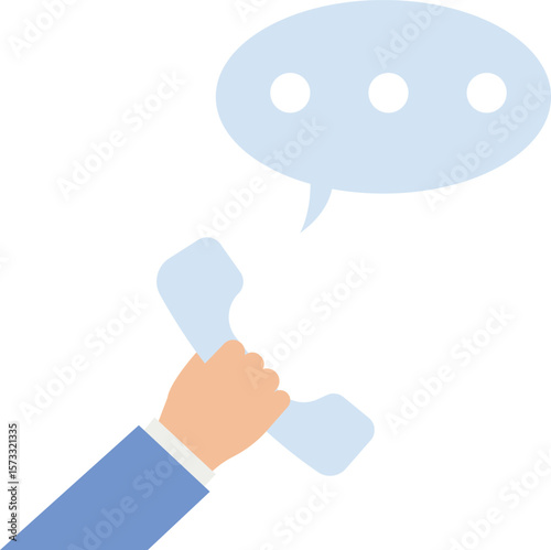 Customer Service Support Illustration Hand Holding Phone with Speech Bubble Concept Communication Contact Us Call Center Business Assistance,customer service, support, contact us, communication,

