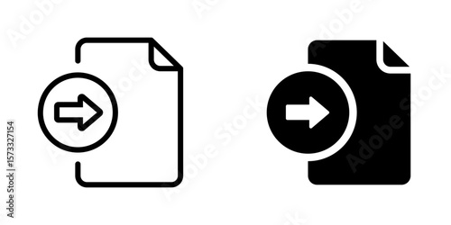 File and document with sharing icon