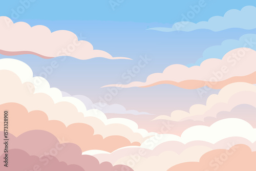 seamless pattern with clouds