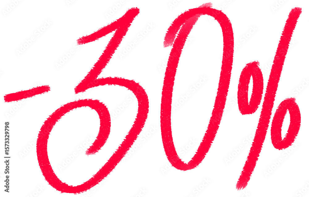 Fototapeta premium Thirty percent off