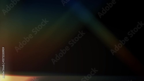 Soft abstract prism light leak overlay with warm and cool gradient tones, suitable for video effects, transitions, or dreamy visual backgrounds.