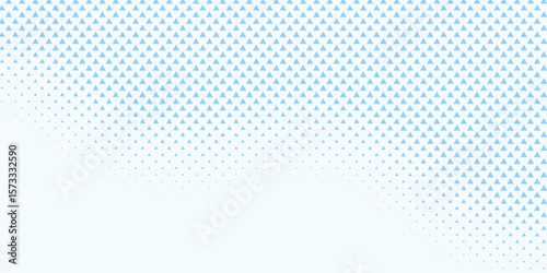 Abstract blue geometric hipster fashion design print halftone triangle pattern modern Texture. Vector triangle