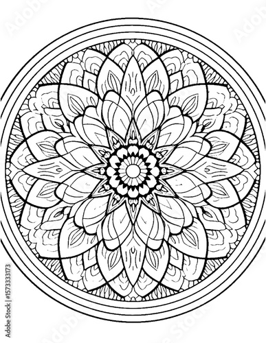 vector illustration of coloring pages