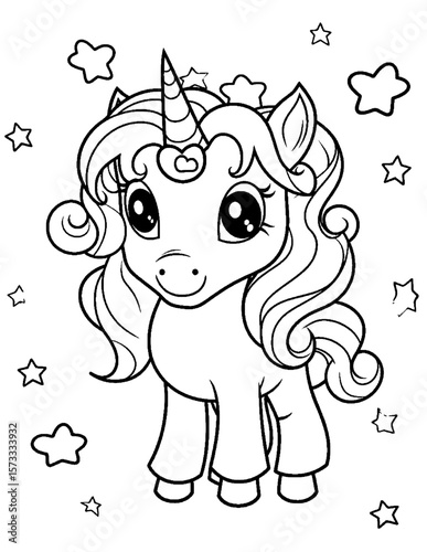 vector illustration of coloring pages