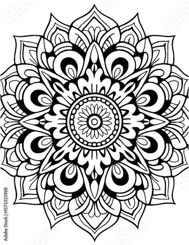 vector illustration of coloring pages