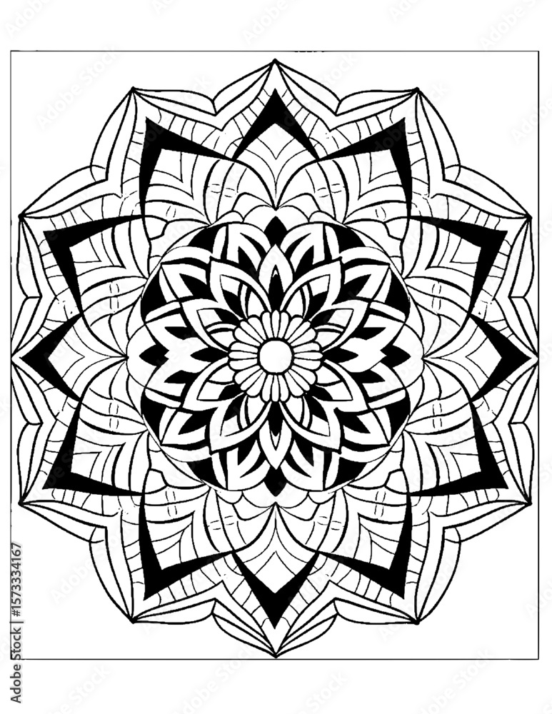 Fototapeta premium vector illustration of coloring pages