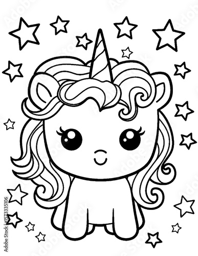 vector illustration of coloring pages