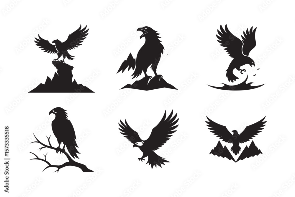 Obraz premium Majestic Eagle Bundle With Six Designs