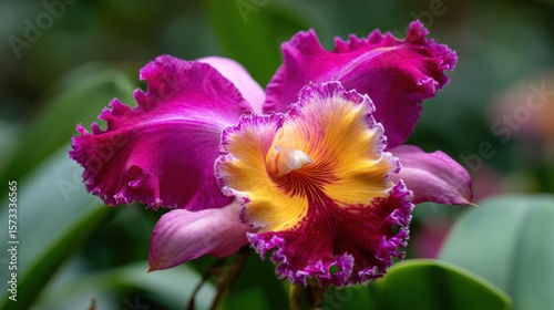 Close-up of vibrant orchid