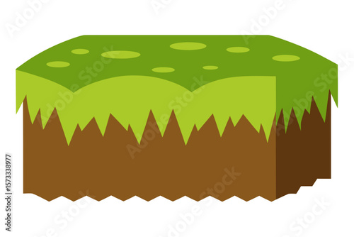 moss covered log cross section