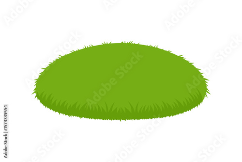 green grass isolated on white