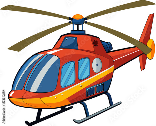 helicopter vector illustration
