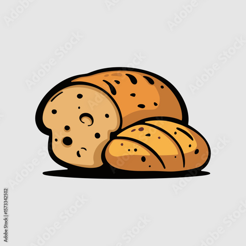Fresh loaf of bread