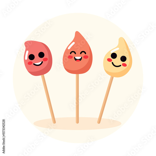 Colorful lollipops