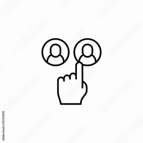 select user profile icon sign vector