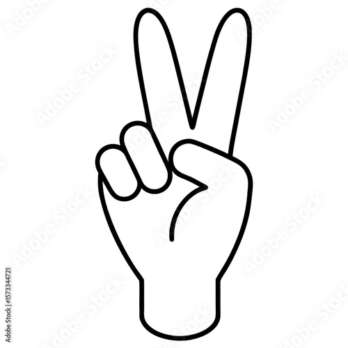 peace sign hand