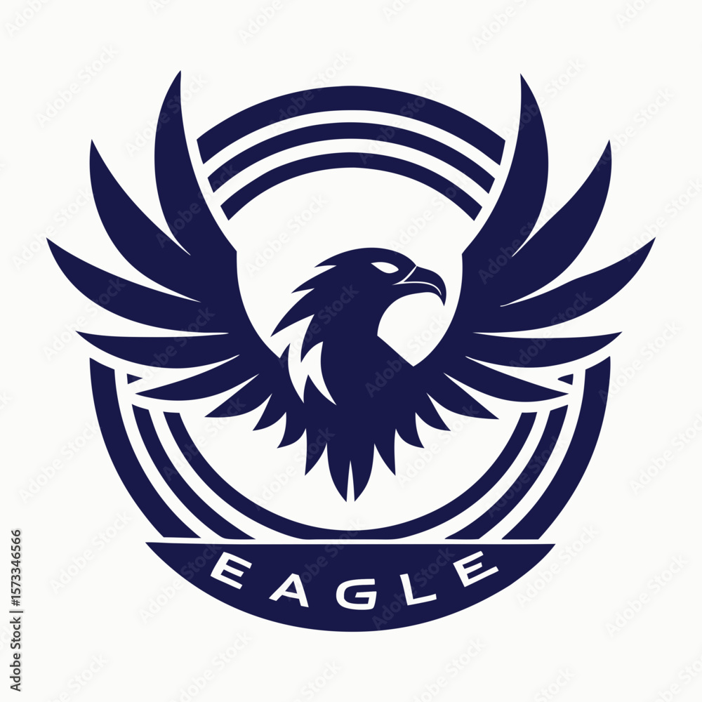 Fototapeta premium eagle logo with wings