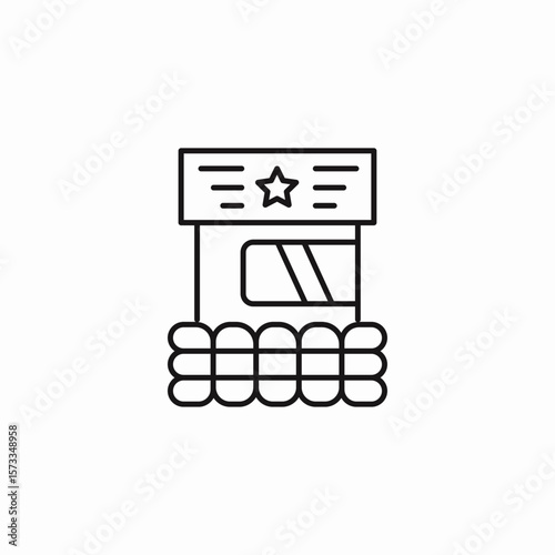 target shooting range icon sign vector