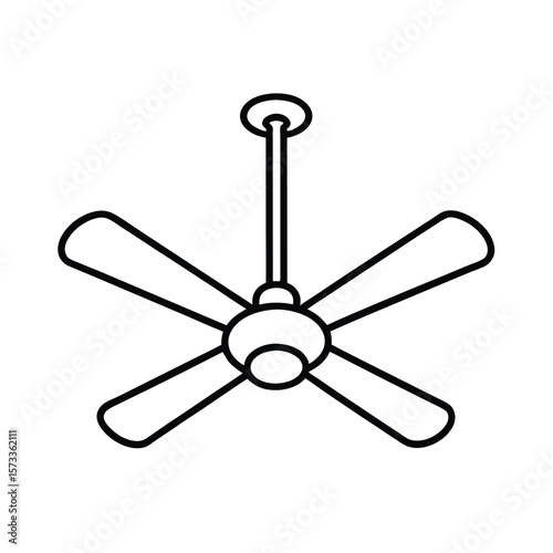 vector illustration of an electric fan