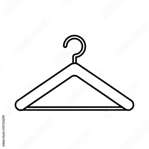clothes hanger vector art icon