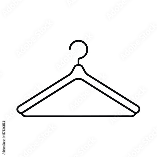 clothes hanger isolated on white