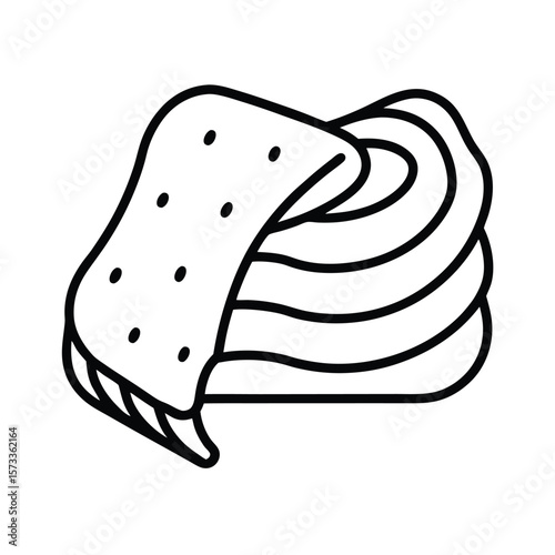 cozy blanket vector art icon