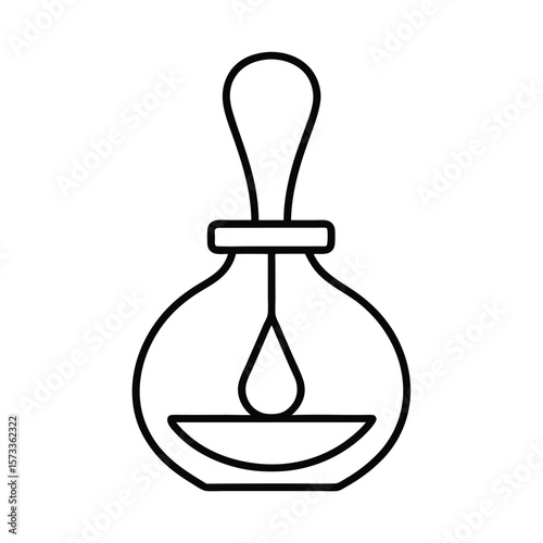 essential oil diffuser vector art icons