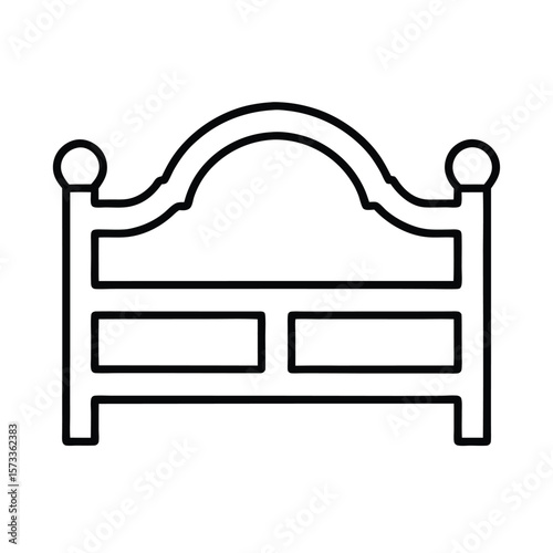 headboard vector art icons