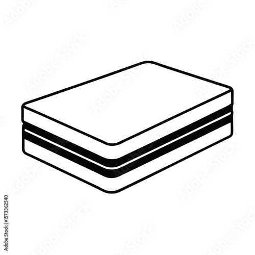 mattress vector art icons