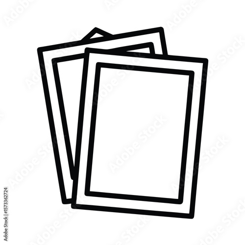blank photo frame isolated